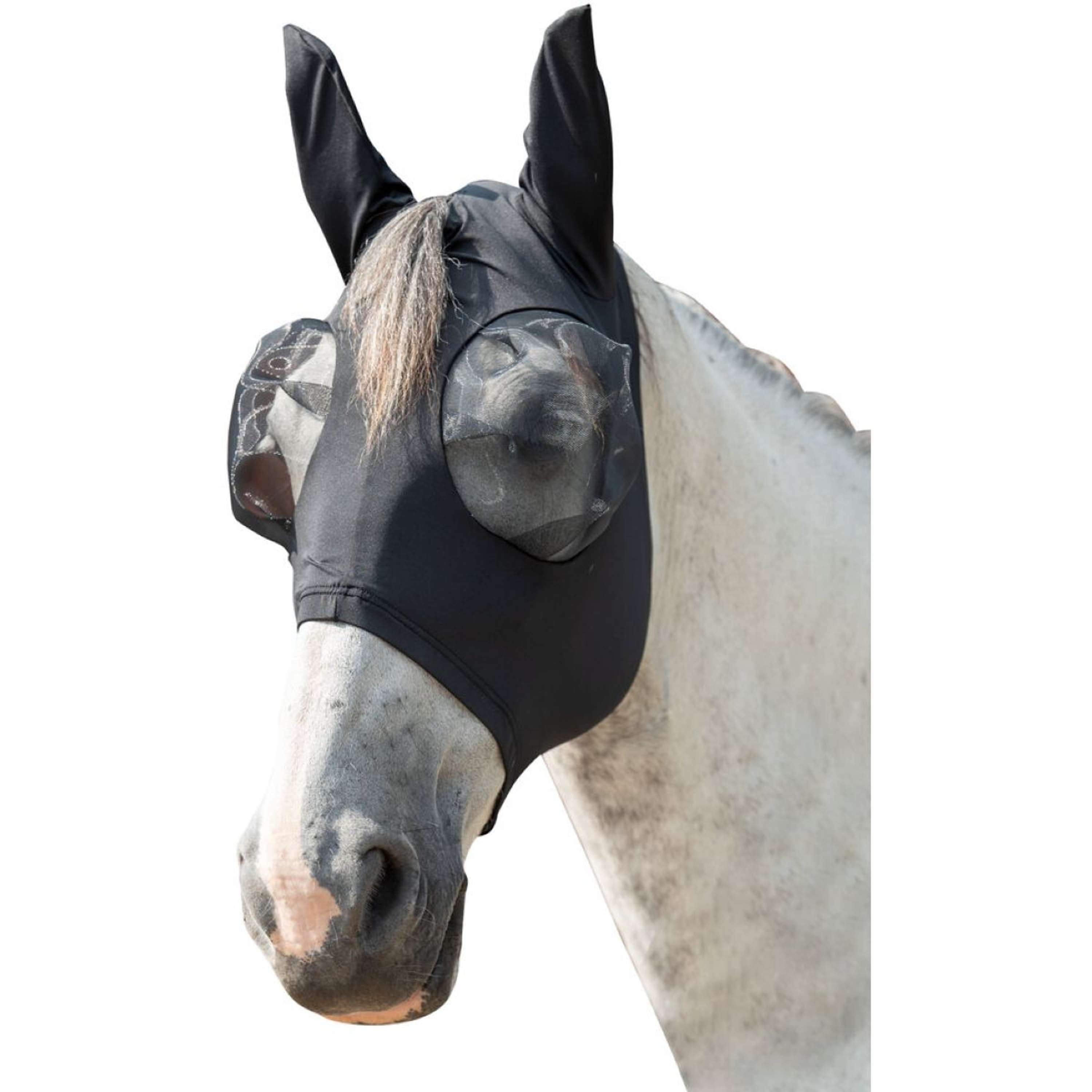 HKM Vliegenmasker Elastic Zwart