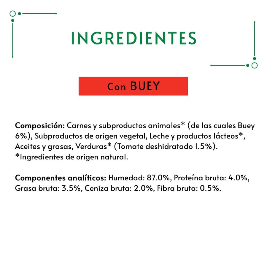 Petisco úmido de carne bovina Gourmet Nature's Creations para gatos