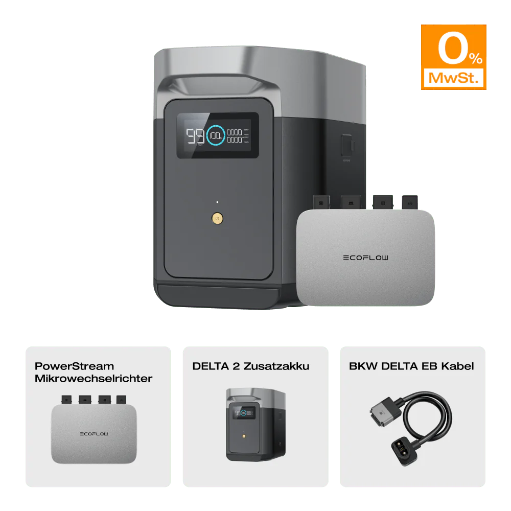 EcoFlow DELTA 2 Intelligenter Zusatzakku (Generalüberholt)