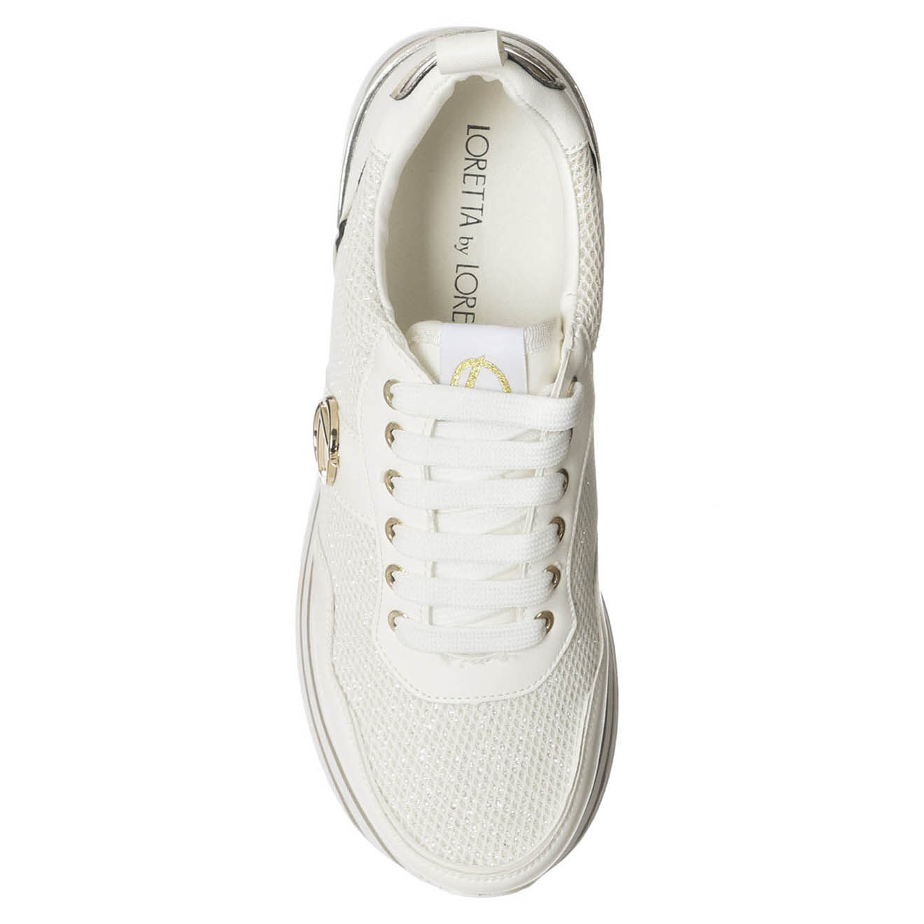 Loretta by Loretta Sneakers Galliana blanc/doré