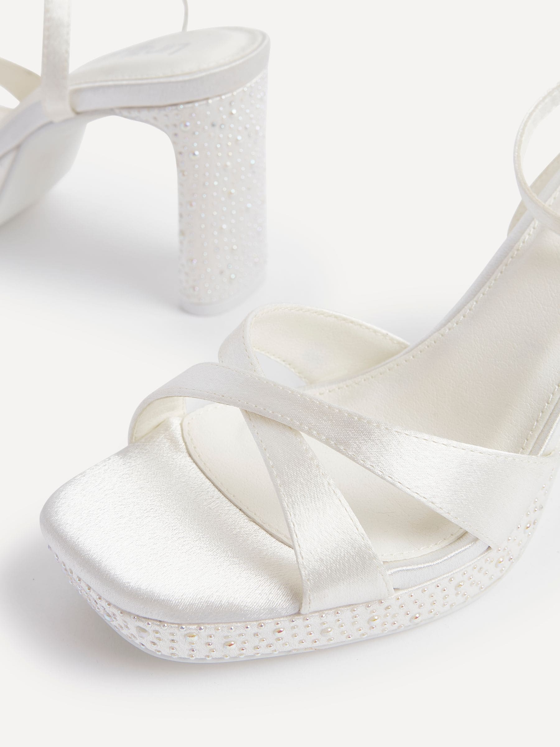 Linzi Bridal Romantica Platform Heeled Sandals with Embellishments