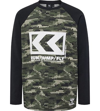Hummel Bluse - hmlFSK -  Grøn/Sort