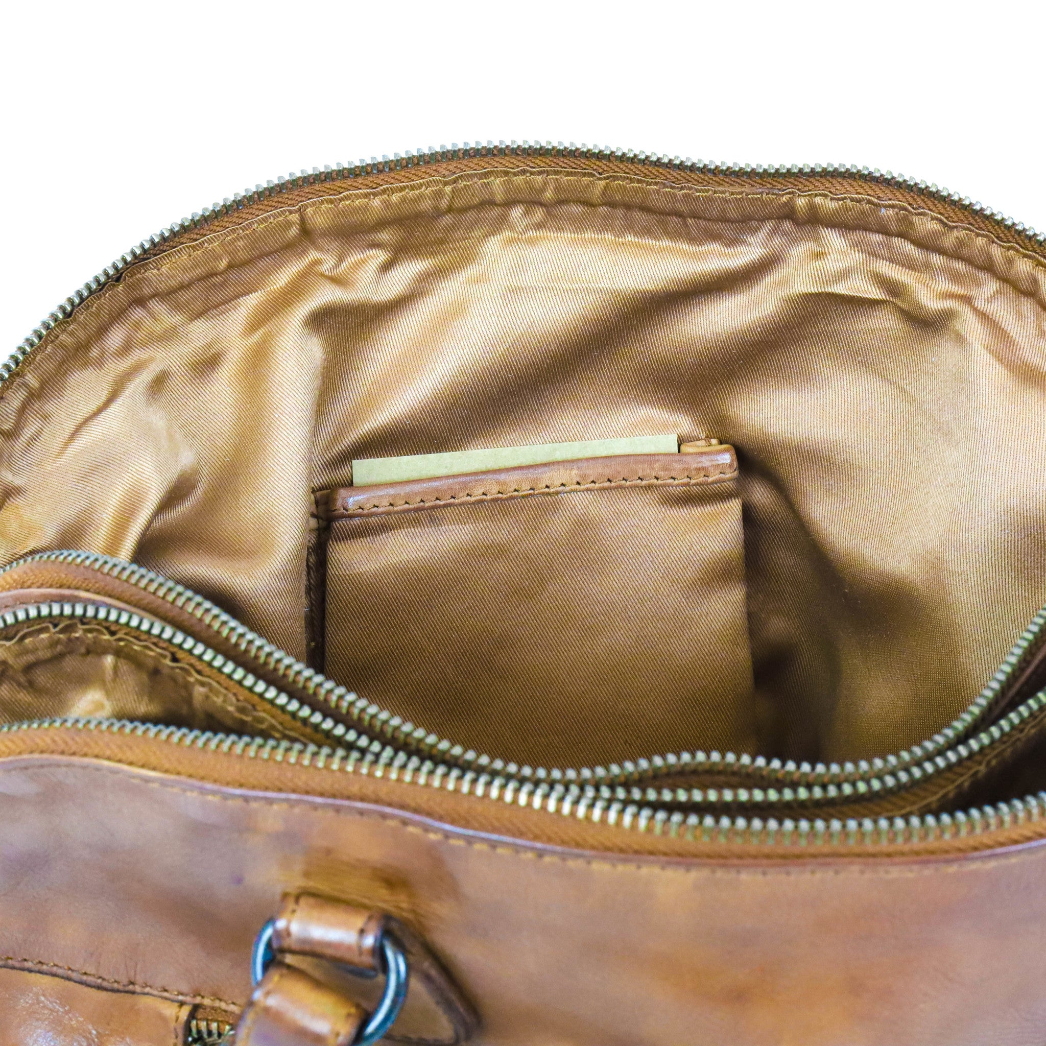 Hand-/schoudertas 'Lieke' cognac Cognac