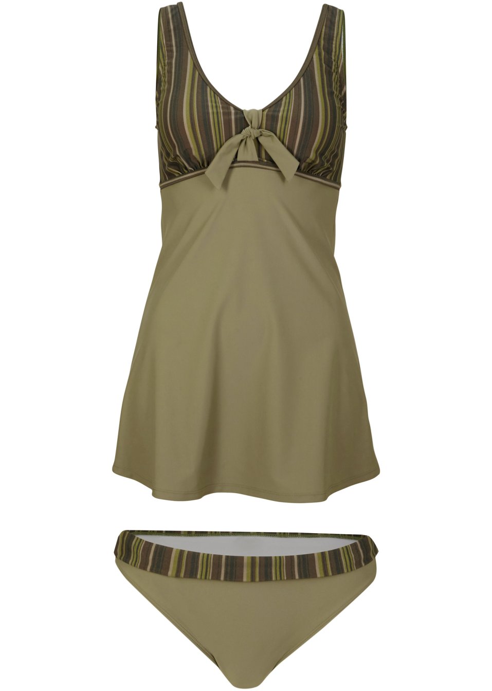 Tankini long (Ens. 2 pces.) avec polyamide recyclé