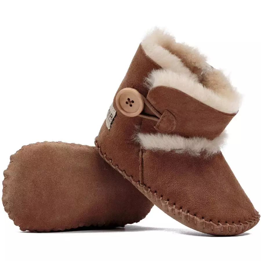 Hofbrucker Baby Schuh Booty braun