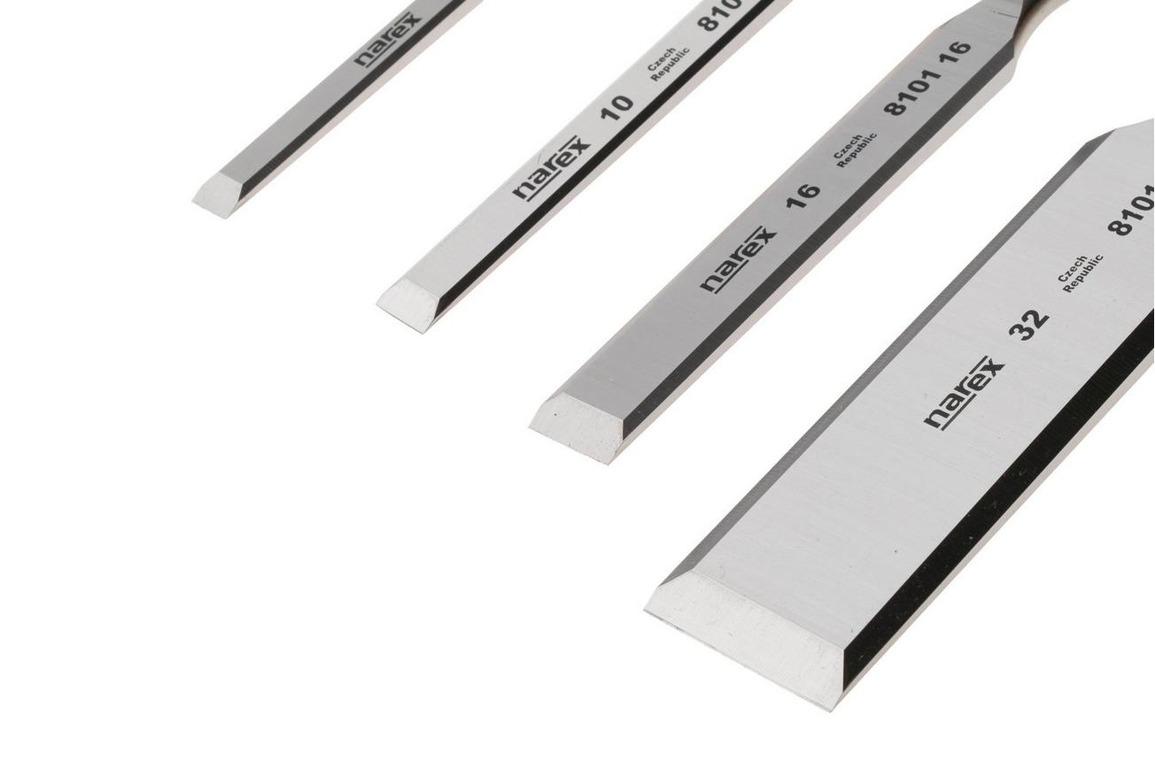 Narex Wood Line Profi Bevel Edge Chisel Set 863110, beitelset 8-10-16-32 mm, 4-delig
