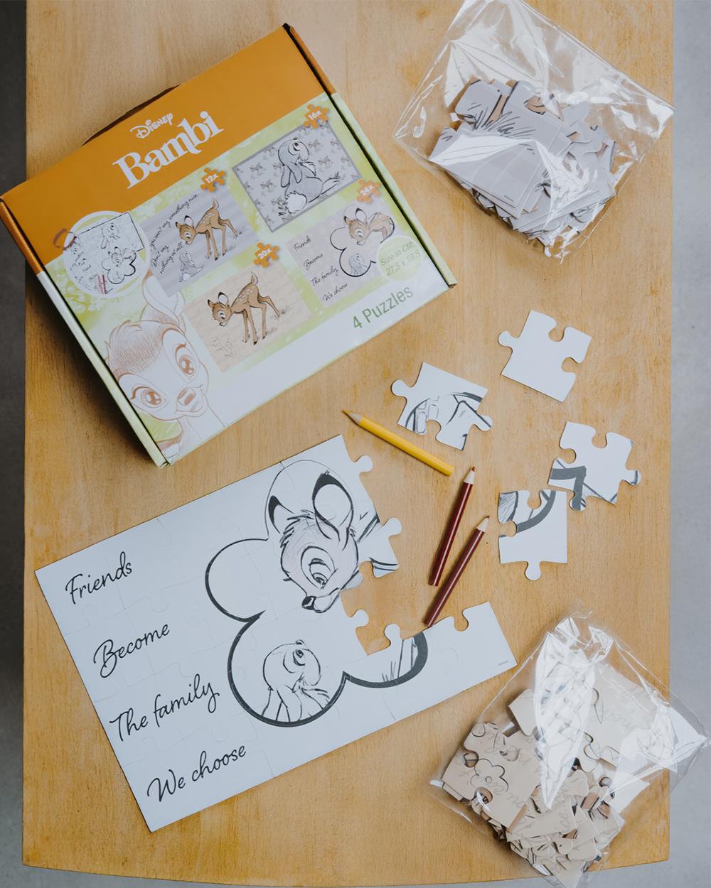 Puzzel 4-in-1 - Multi-color