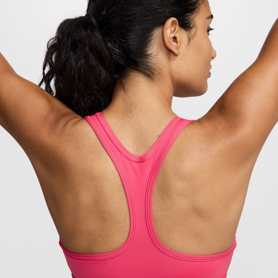 Nike Brassière Swoosh Light Support - Rose/Blanc Femme