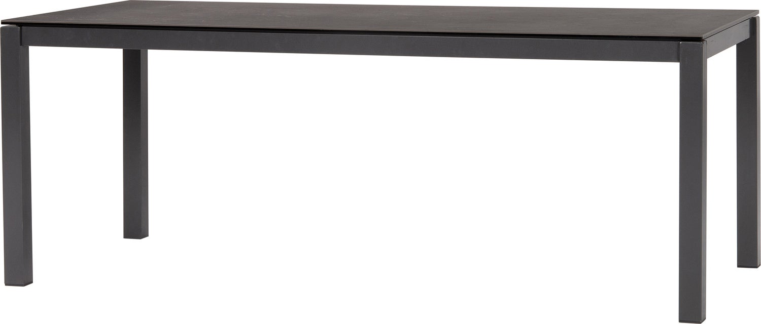 Intratuin eettafel Gloria zwart 180 x 90 x 74,5 cm