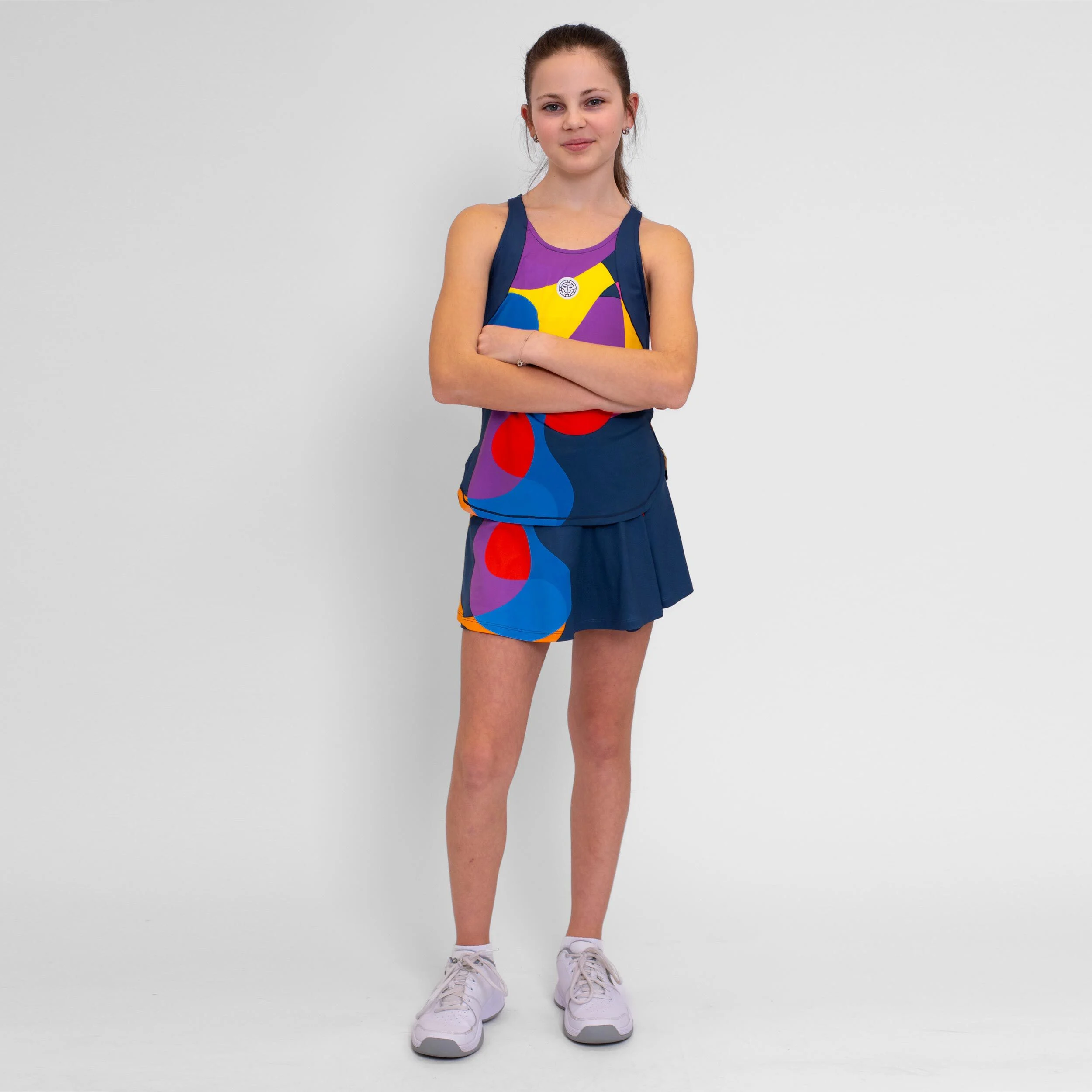 BIDI BADU Twiggy Débardeur Tank Top Filles - Bleu Foncé , Multicouleur