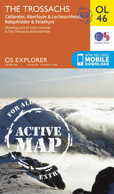 The Trossachs, Callander, Aberfoyle & Lochearnhead, Balquhidder & Strathyre - OS Explorer Map Active OL 46 (Sheet map, folded)
