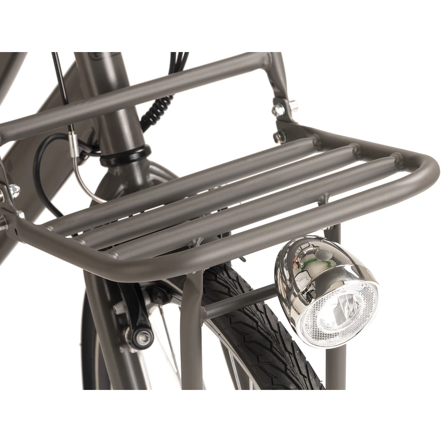 Adore E-Citybike Damen Hollandia Carry on 28'' E-Bike 3 Gänge grau