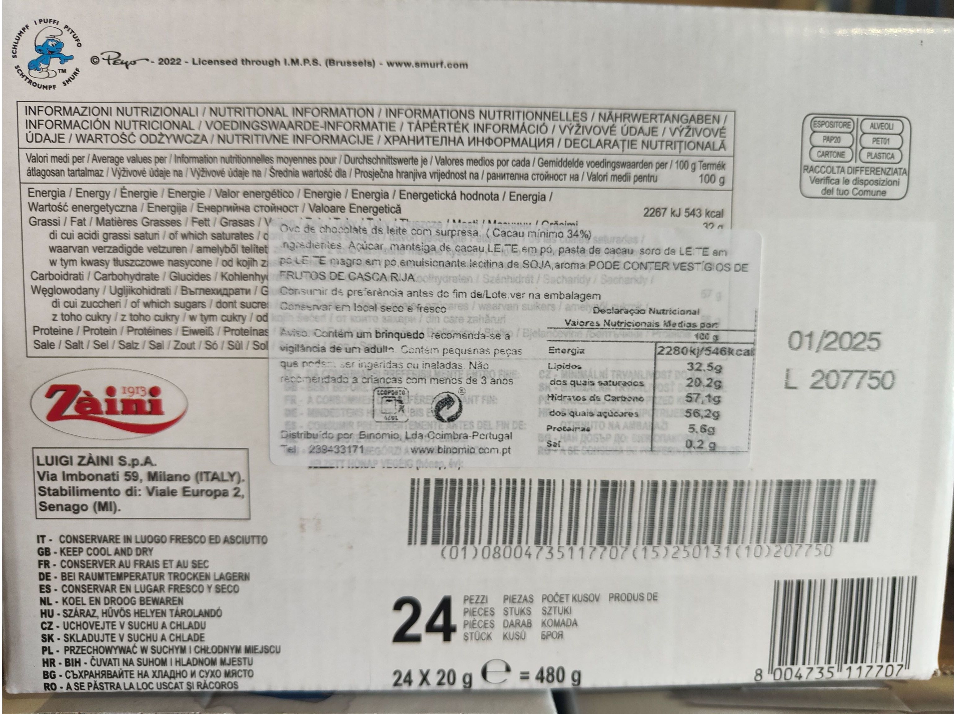 OVO CHOCOLATE ZAINI 20G