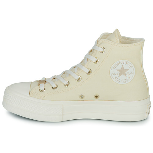 Converse - CHUCK TAYLOR ALL STAR LIFT HI - Beige / Blanc