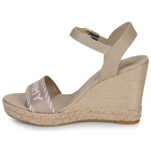 Tommy Hilfiger - SEASONAL WEBBING WEDGE - Beige