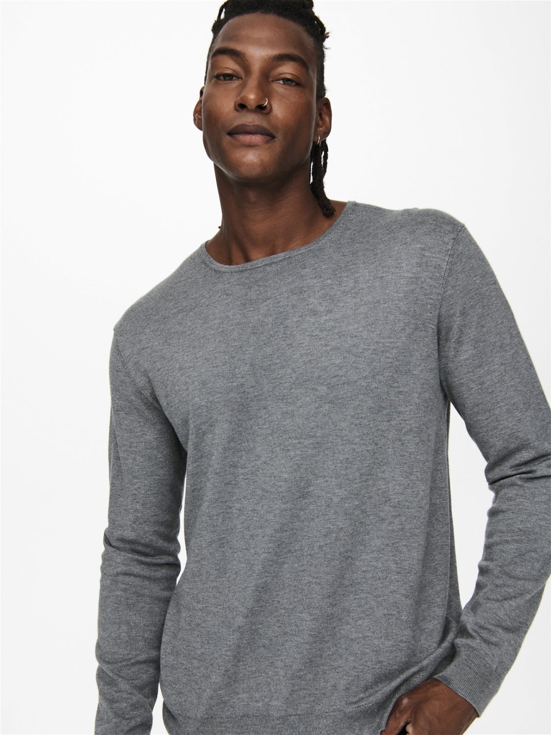 ONSWYLER Pullover Medium Grey Melange