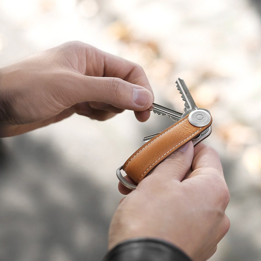Orbitkey Premium Leather 2.0 Keyholder black / black