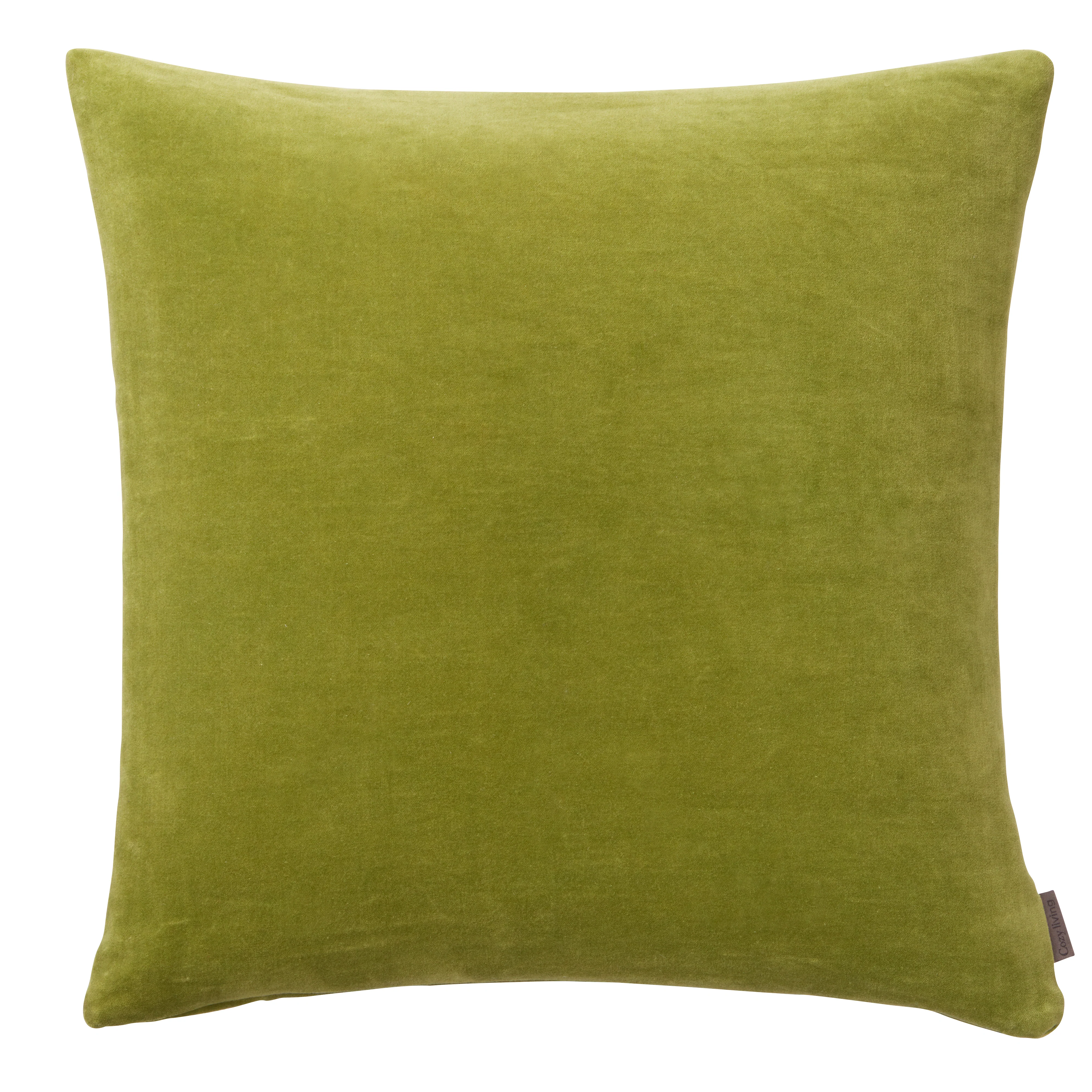 Cozy Living  Velvet Soft pyntepude, Fern Green - 50 x 50 cm.