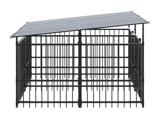 Chenil cage enclos pac noire 200 x 198 x 128 cm 02_0041759