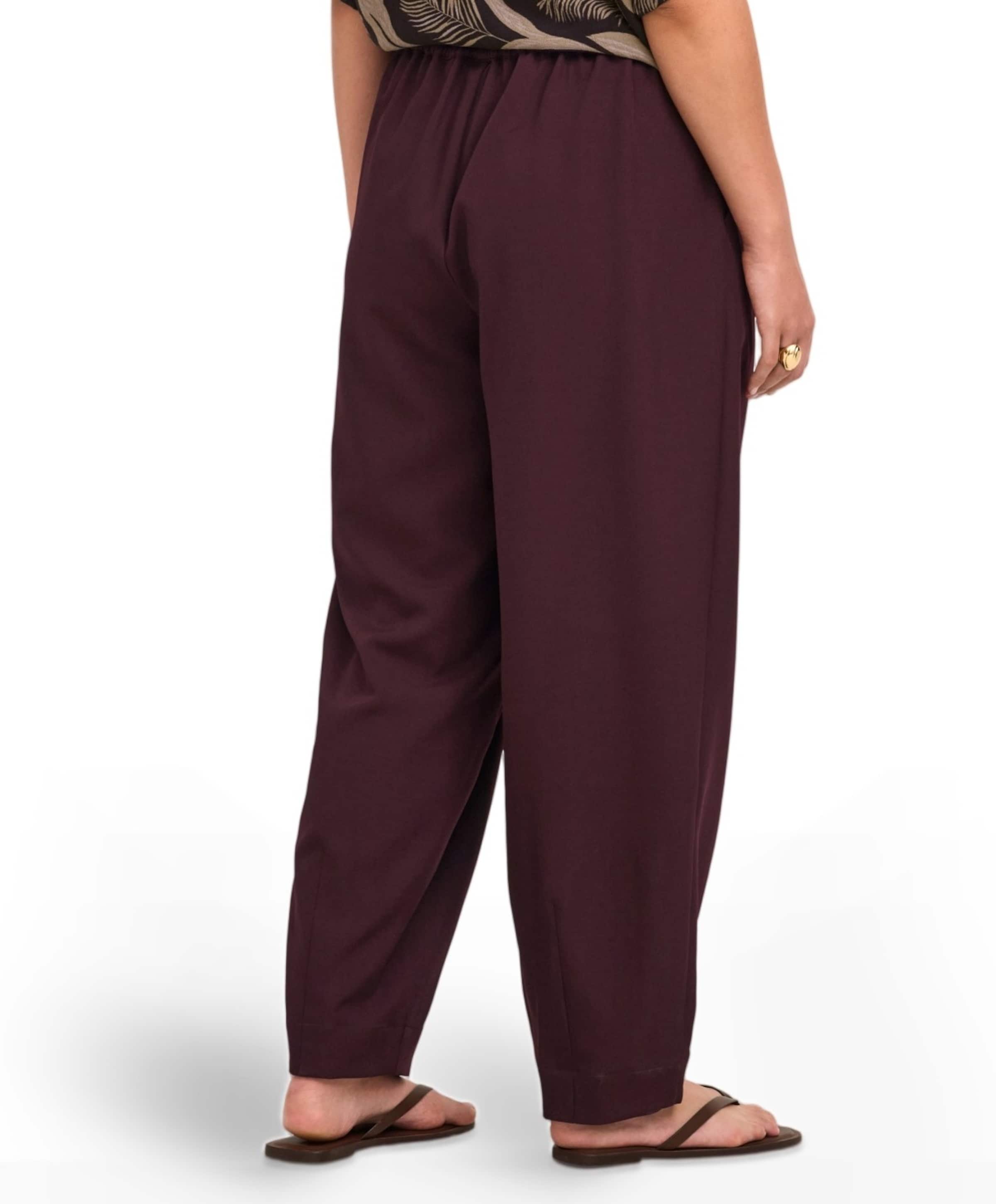 Only Carmakoma CARVERAS HW BARREL TAILORED TL dames broek paars