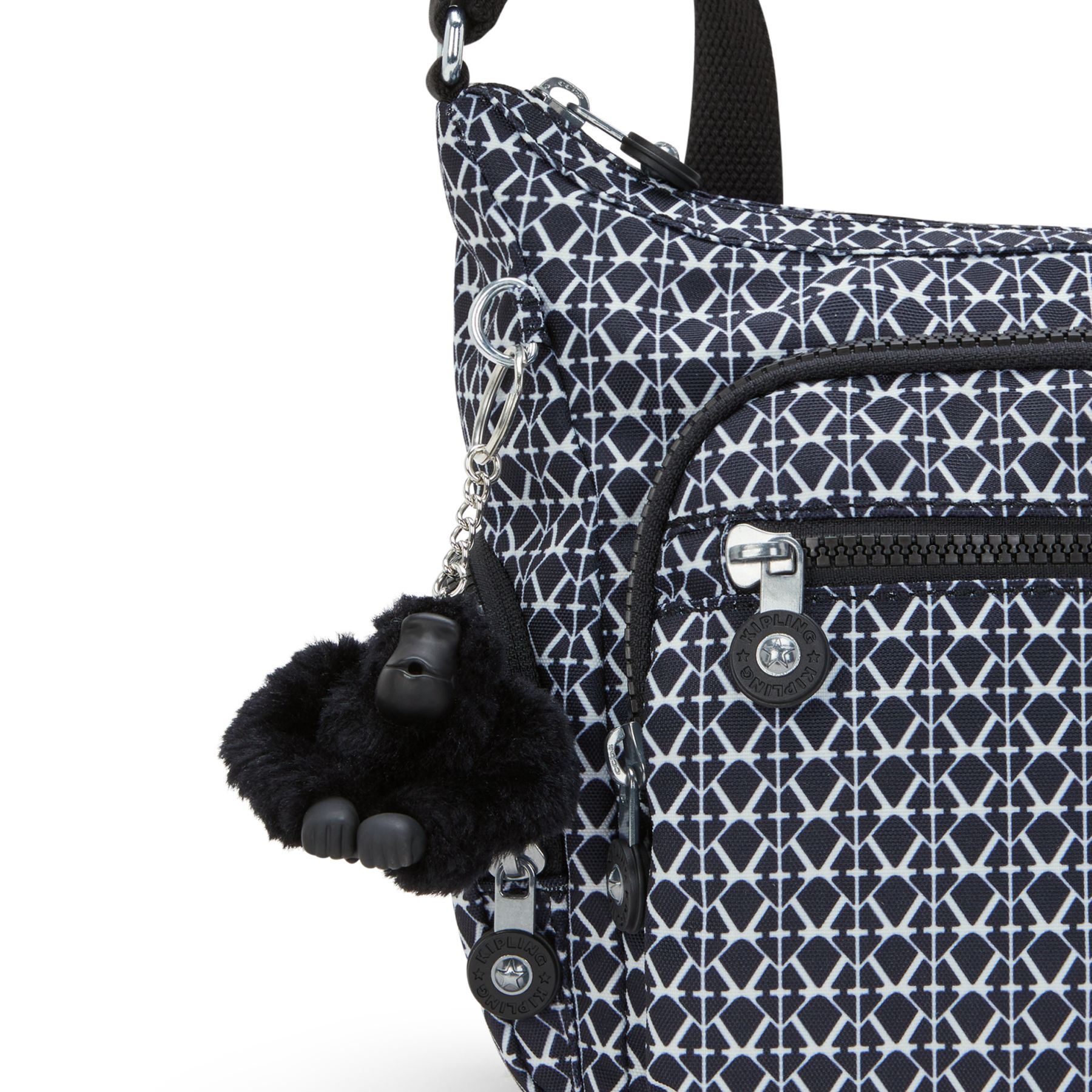 GABBIE S Petit sac bandoulière à compartiments multiples - Signature Print
