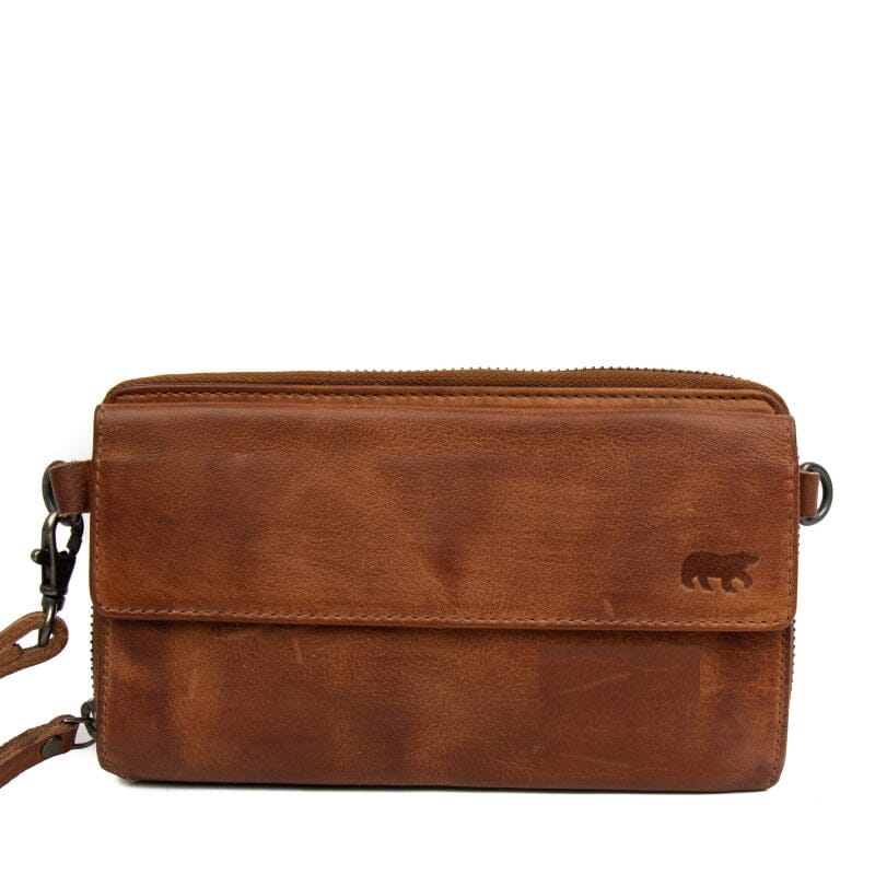 Bear Design Telefoontasje / Portemonnee Lilian CP6038 Cognac