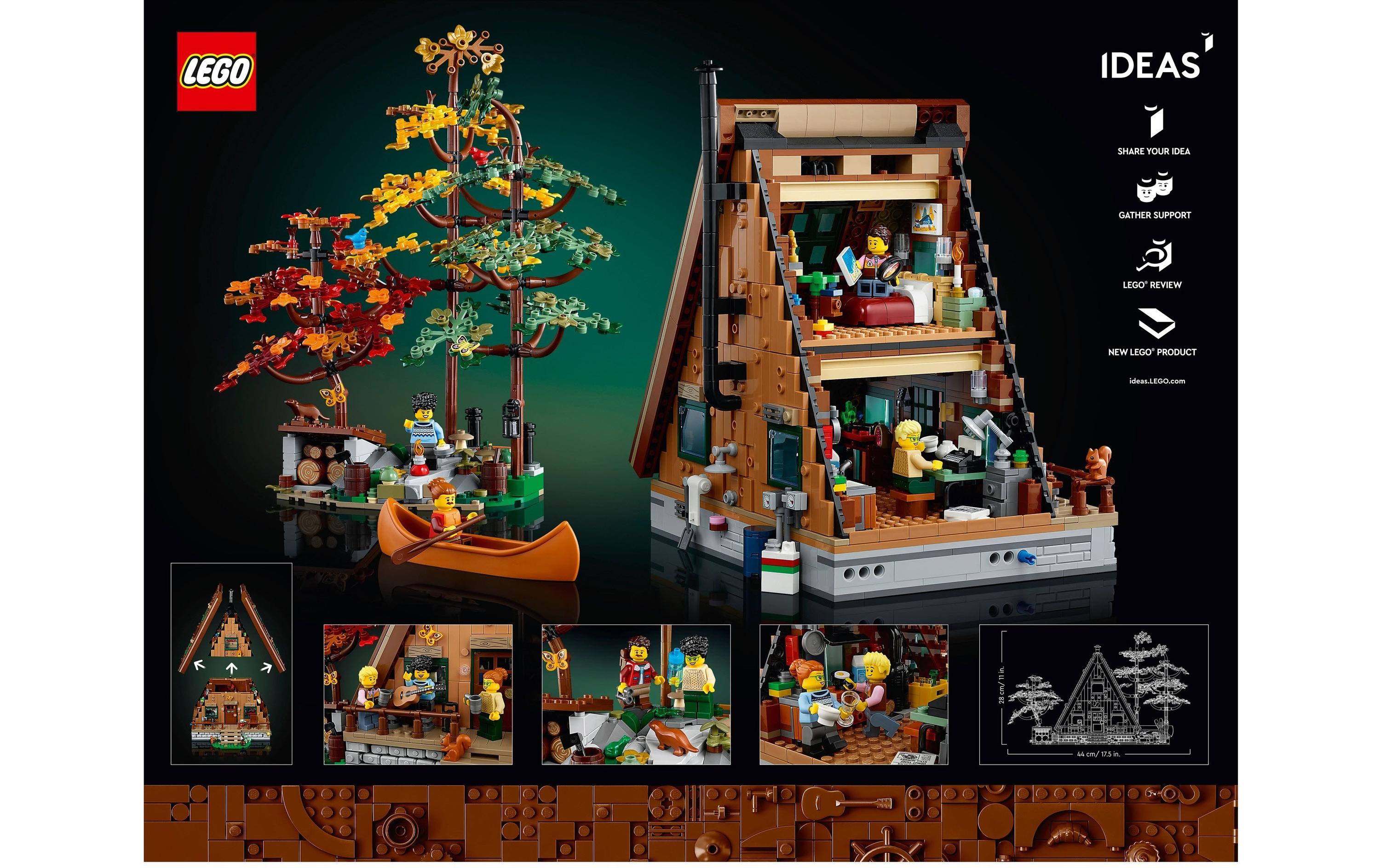 Ideas Finnhütte 21338<br>Bauset für Naturliebhaber und Architekturbegeisterte