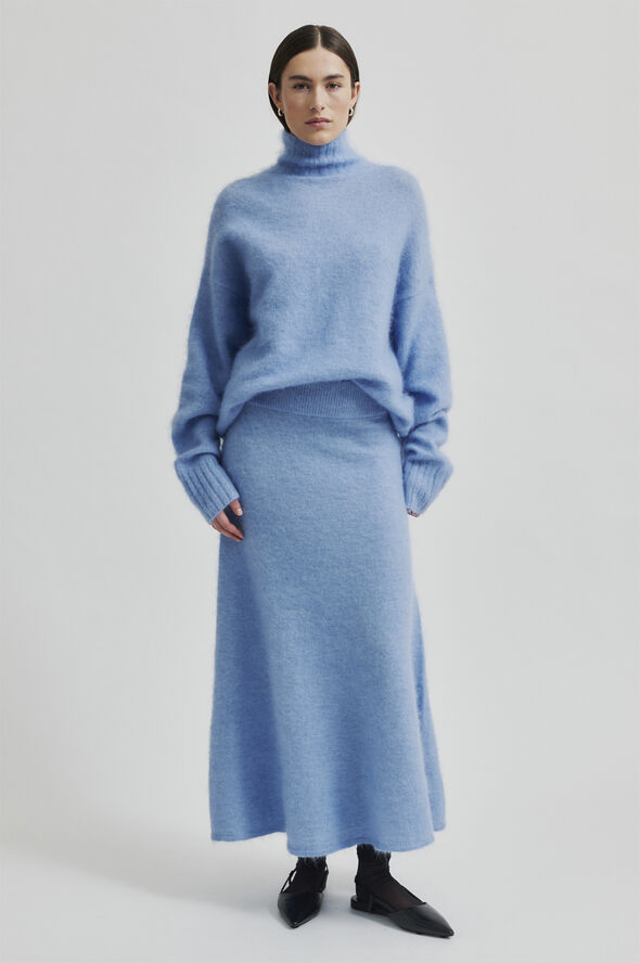 Second Female Ina Knit T-Neck Vista blue