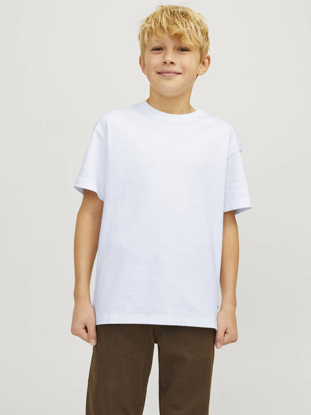 JACK & JONES T-shirt JJEURBAN EDGE wit