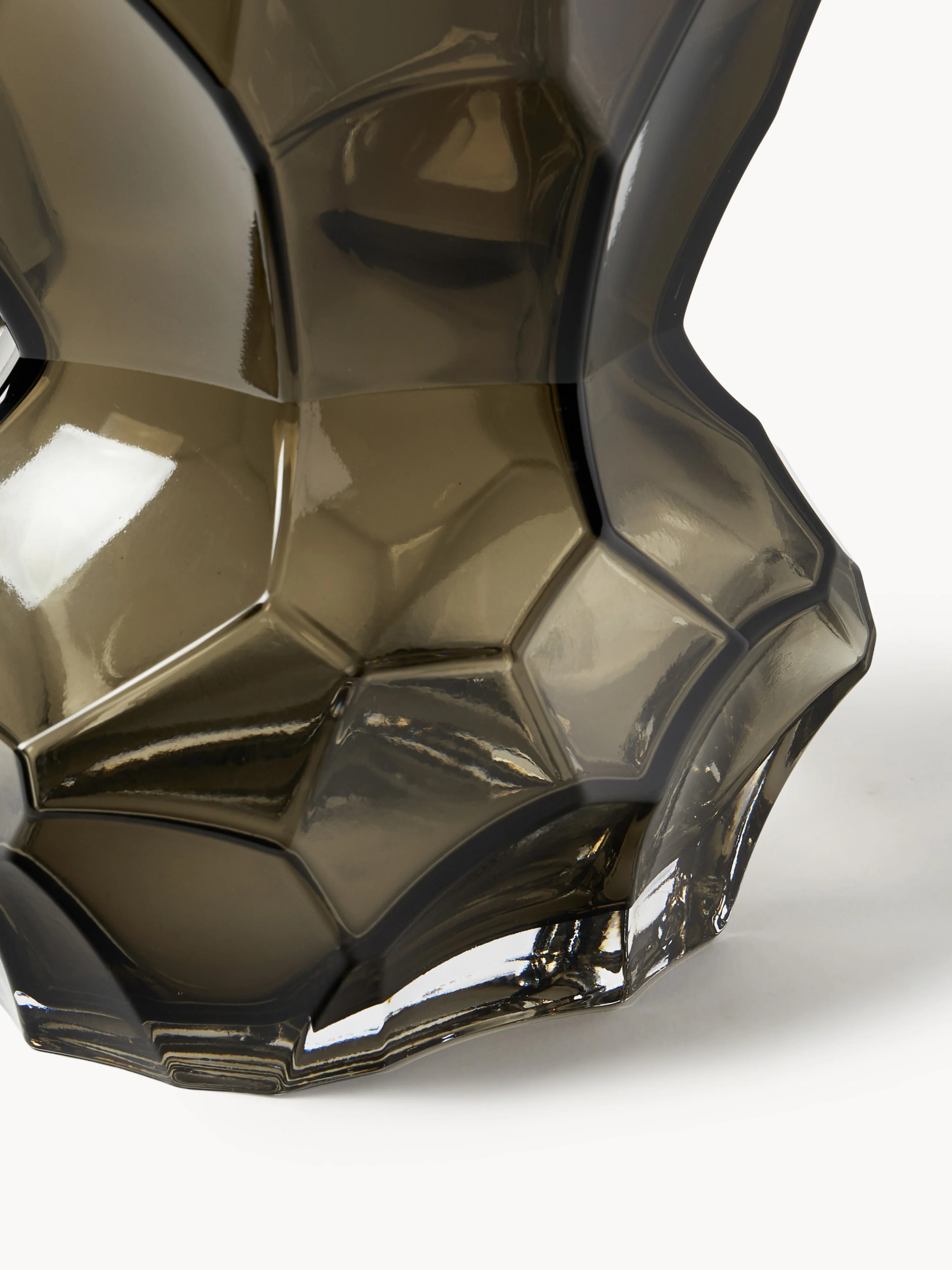 Mondgeblazen glazen vaas Reflection, H 30 cm