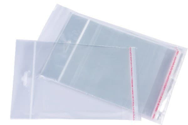 Cellofanpose m.header 140x140mm 100 stk