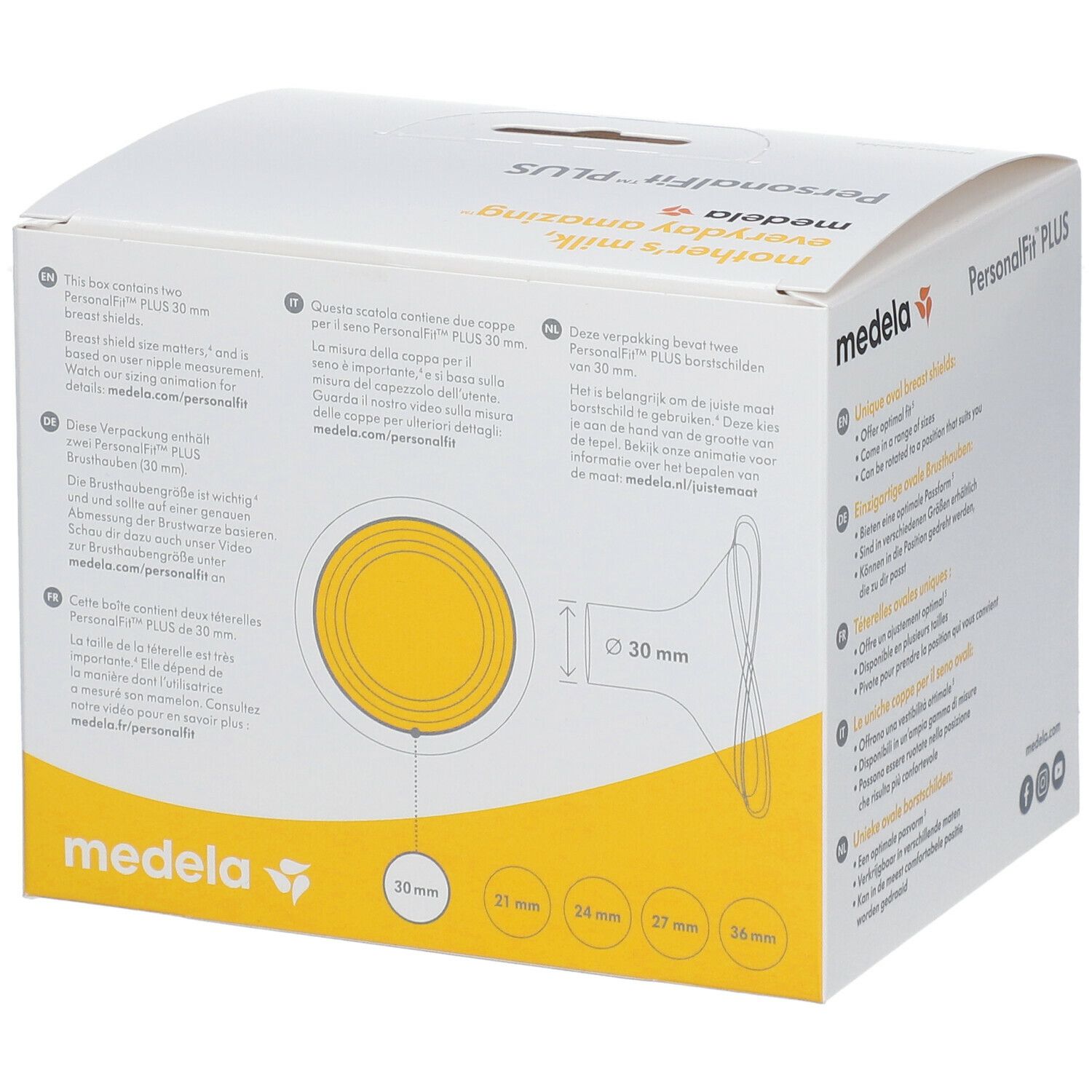 medela PersonalFit™  PLUS Brusthaube 2 St., Gr. XL 30 mm