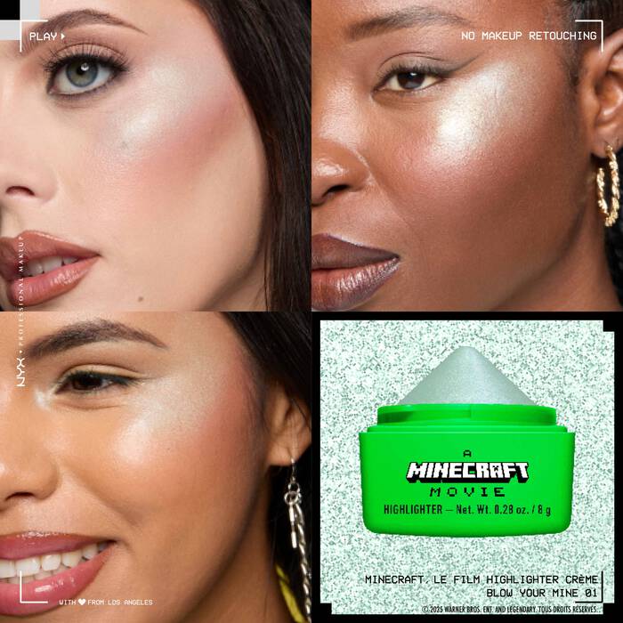 MINECRAFT , LE FILM HIGHLIGHTER CRÈME