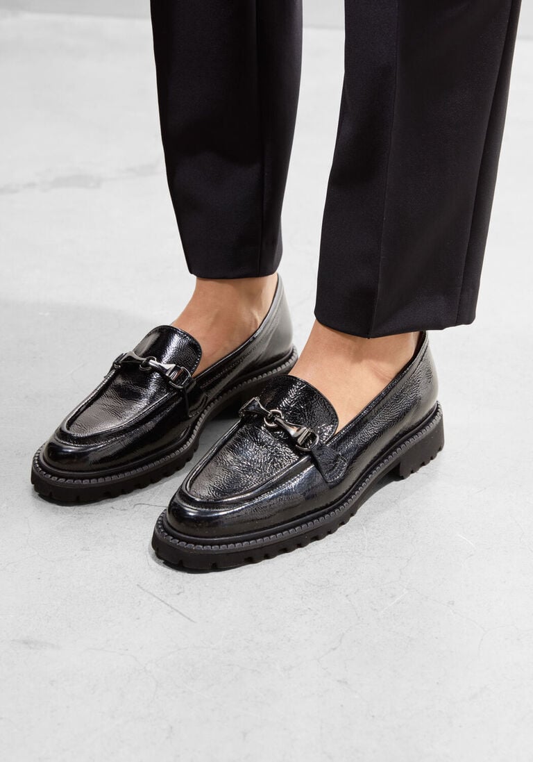 zwarte brunate loafers 10768