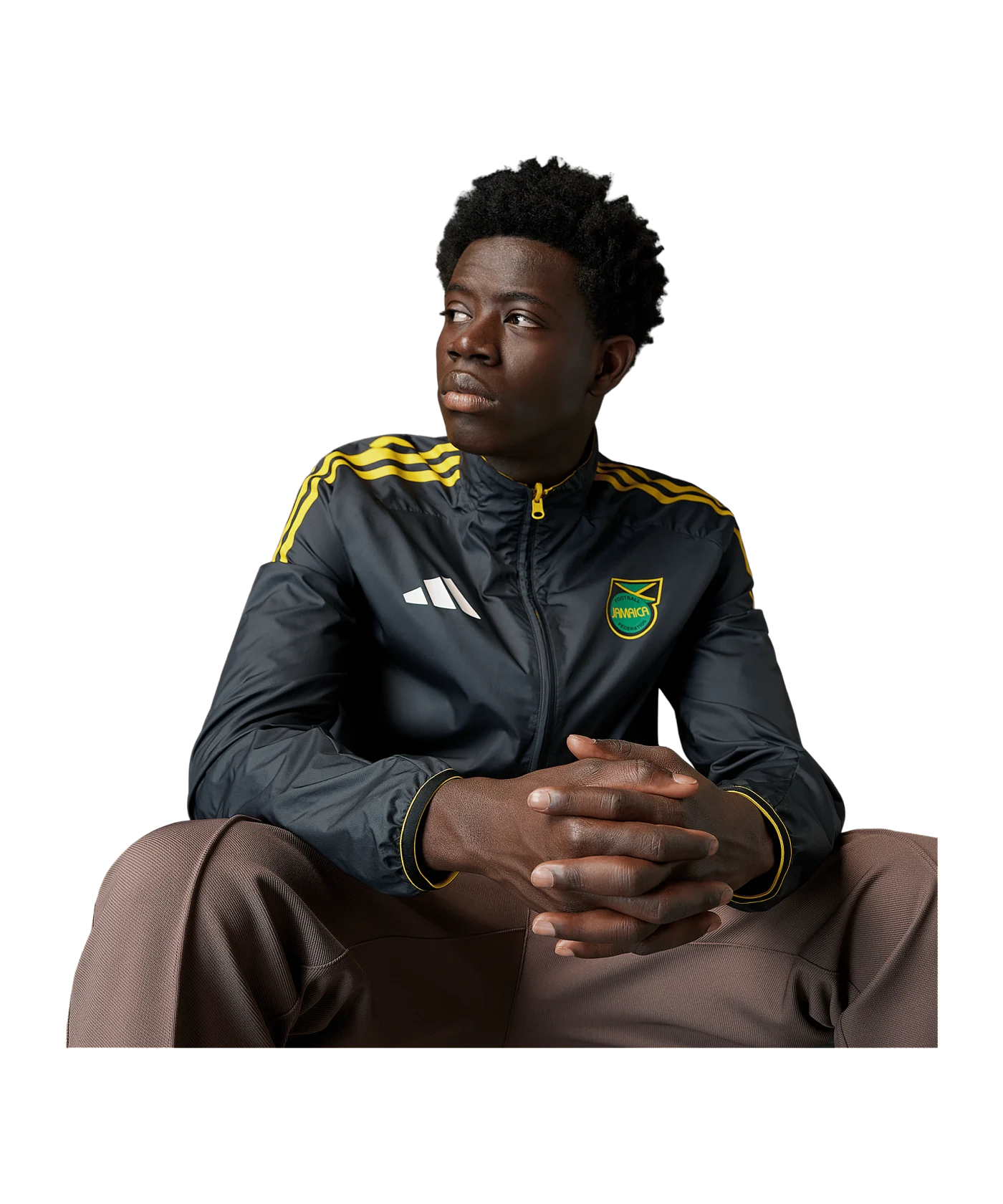 adidas Jamaica Anthem Jacke Gelb