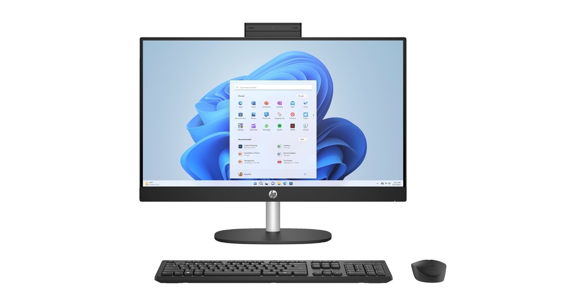 HPAIO 24-cr0055nd (895R1EA) all-in-one pc  (Zwart | i5-1335U | Iris Xe Graphics | 8 GB | 512 GB SSD)