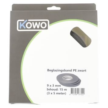 Kowo beglazingsband 3 x 9 mm 15 m