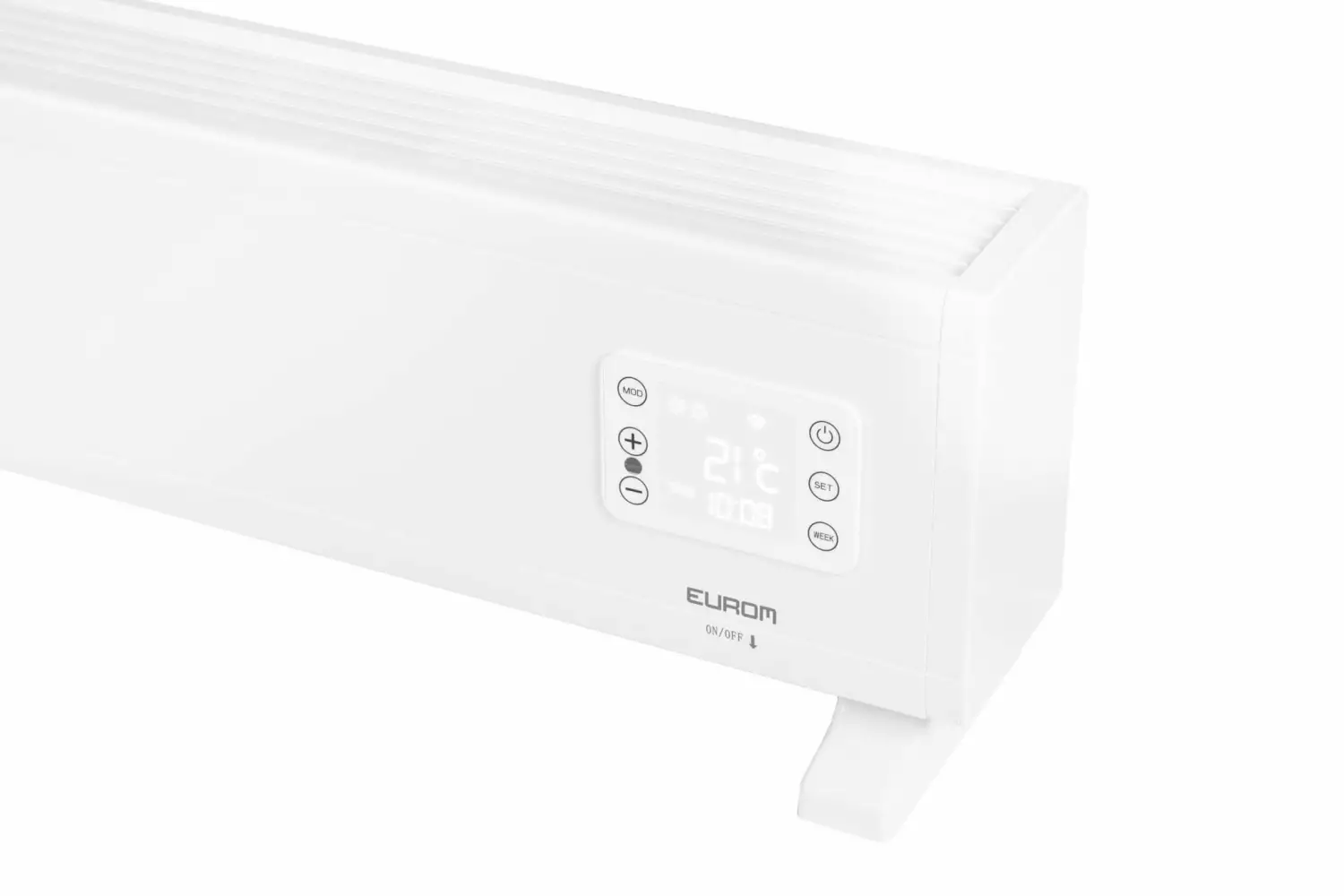 EUROM Alutherm Baseboard 2000 Wi-Fi White Convectorkachel - 2000W - 80m3
