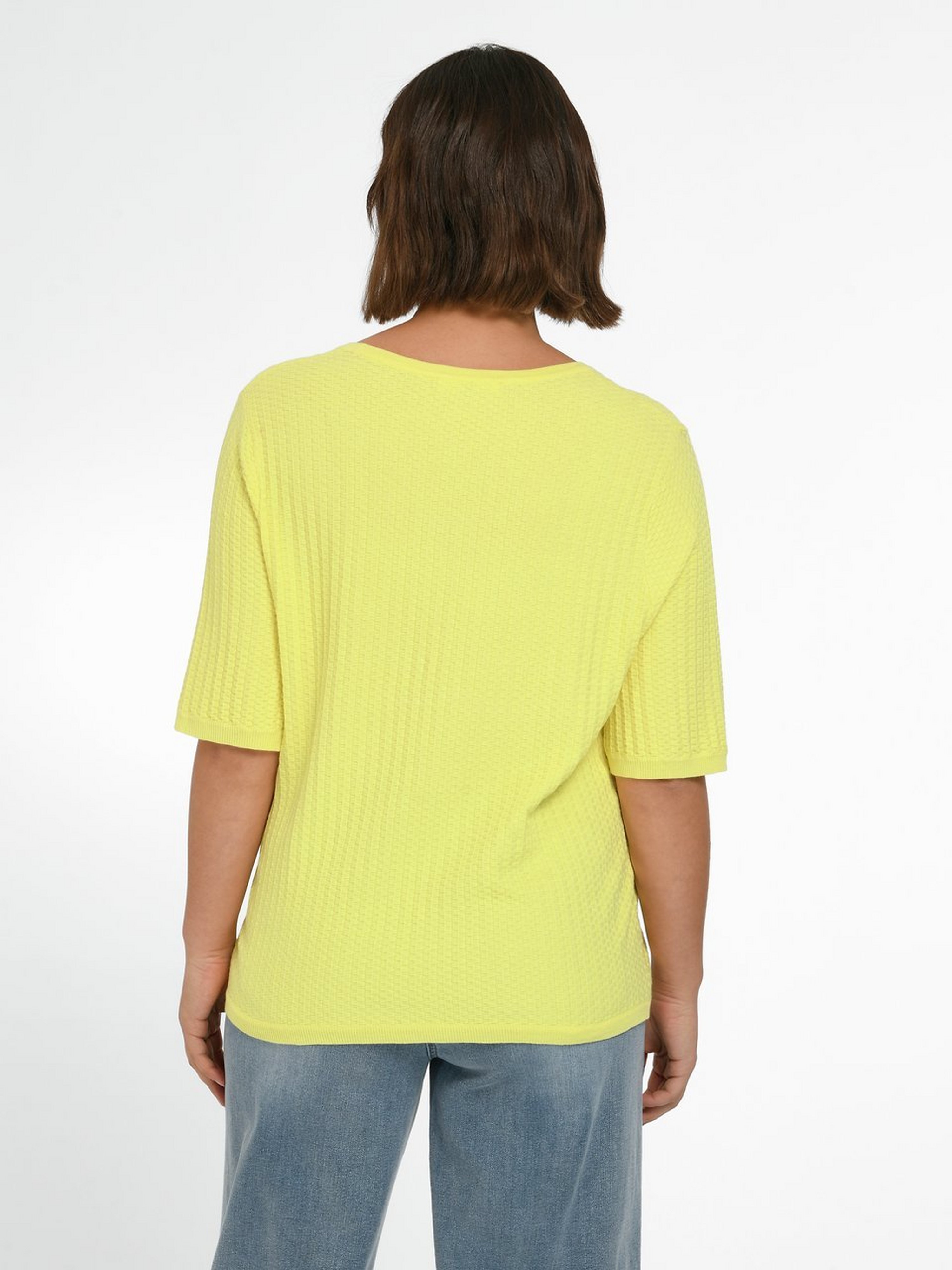 Rundhals-Pullover mit 1/2-Arm