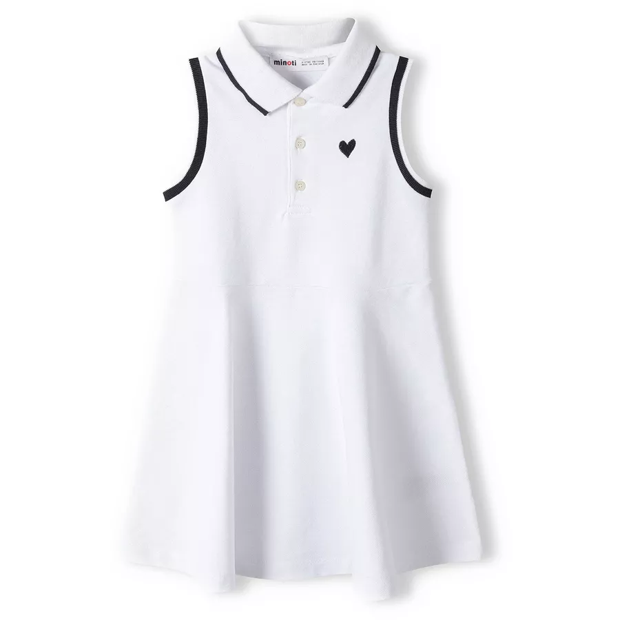 MINOTI Polokleid Weiß