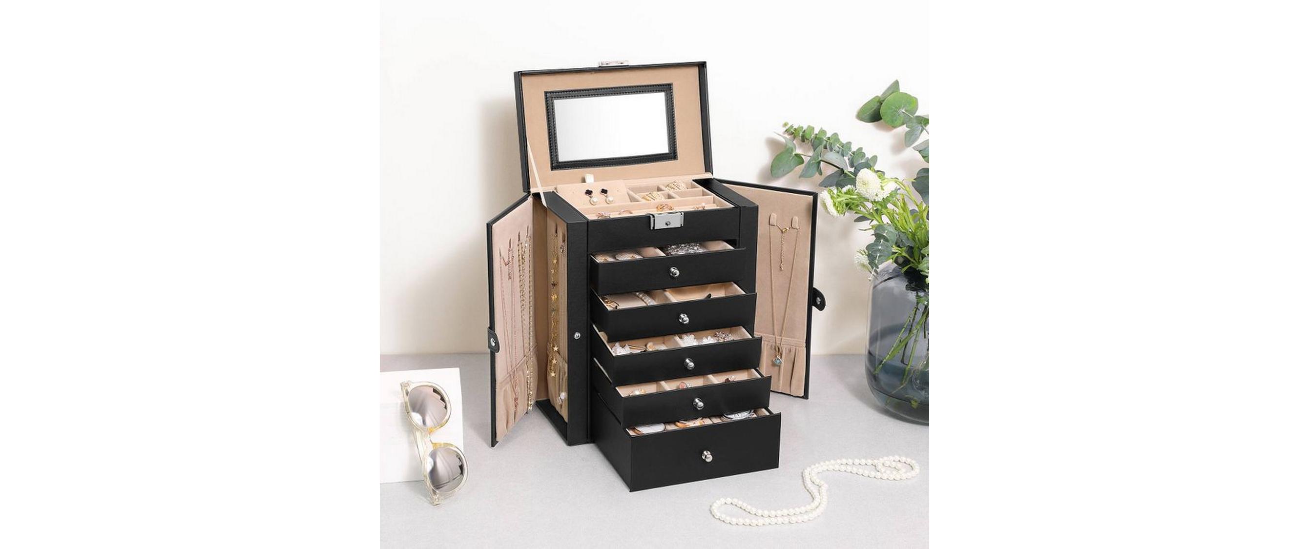 Schmuckschatulle 26 x 15 x 32 cmSchmuck- und Uhrenkasten