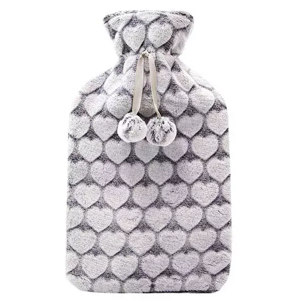 Bolsa de água quente Cassandra Super Soft em formato de coração, 1,8L