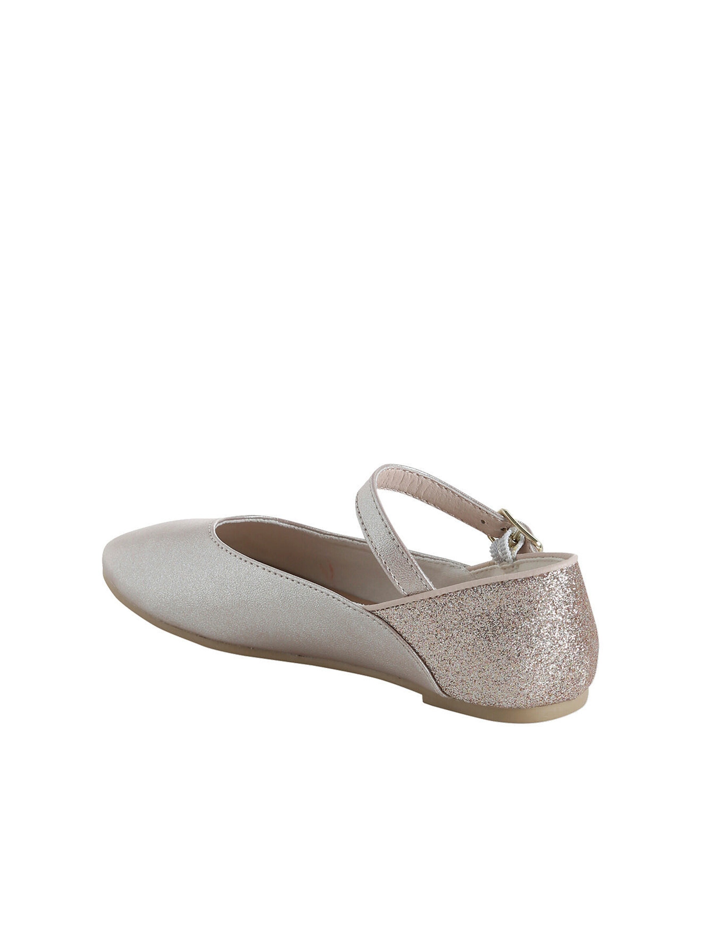 Vertbaudet Mädchen Ballerinas mit Glitzer gold