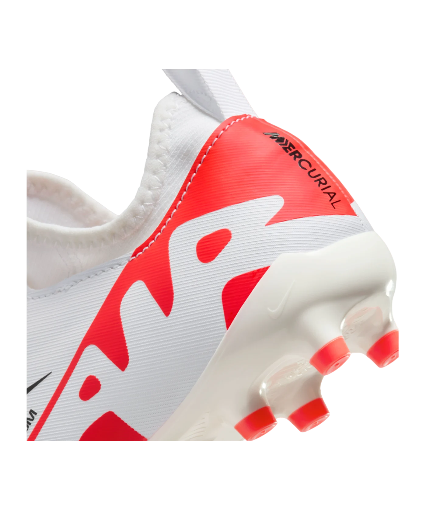 Nike Jr Air Zoom Mercurial Vapor XV Academy FG/MG Ready Kids Rot Weiss Schwarz F600