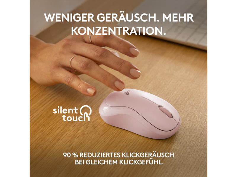Logitech Maus M240 Silent Bluetooth Geräuscharme Bluetooth-Maus mit langer Batterielaufzeit und komfortablem Design