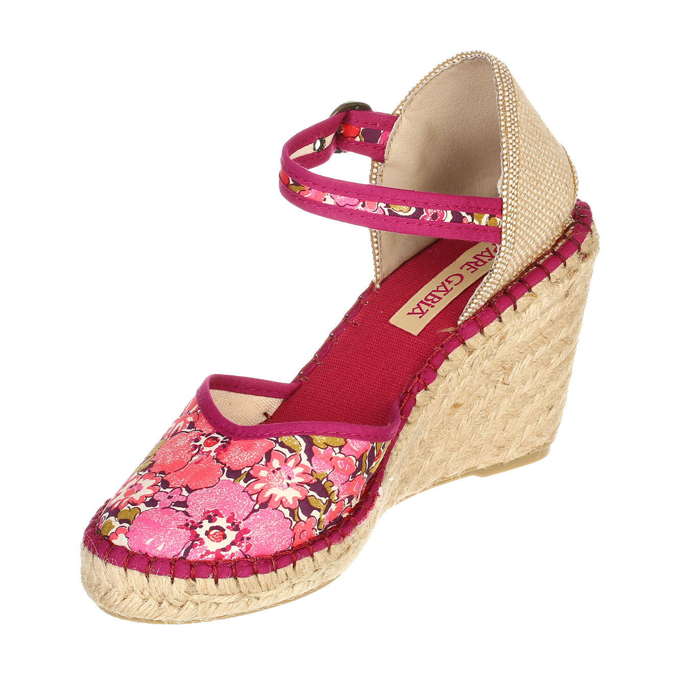 Pare Gabia Espadrilles compensées Katy mauve Talon 9cm