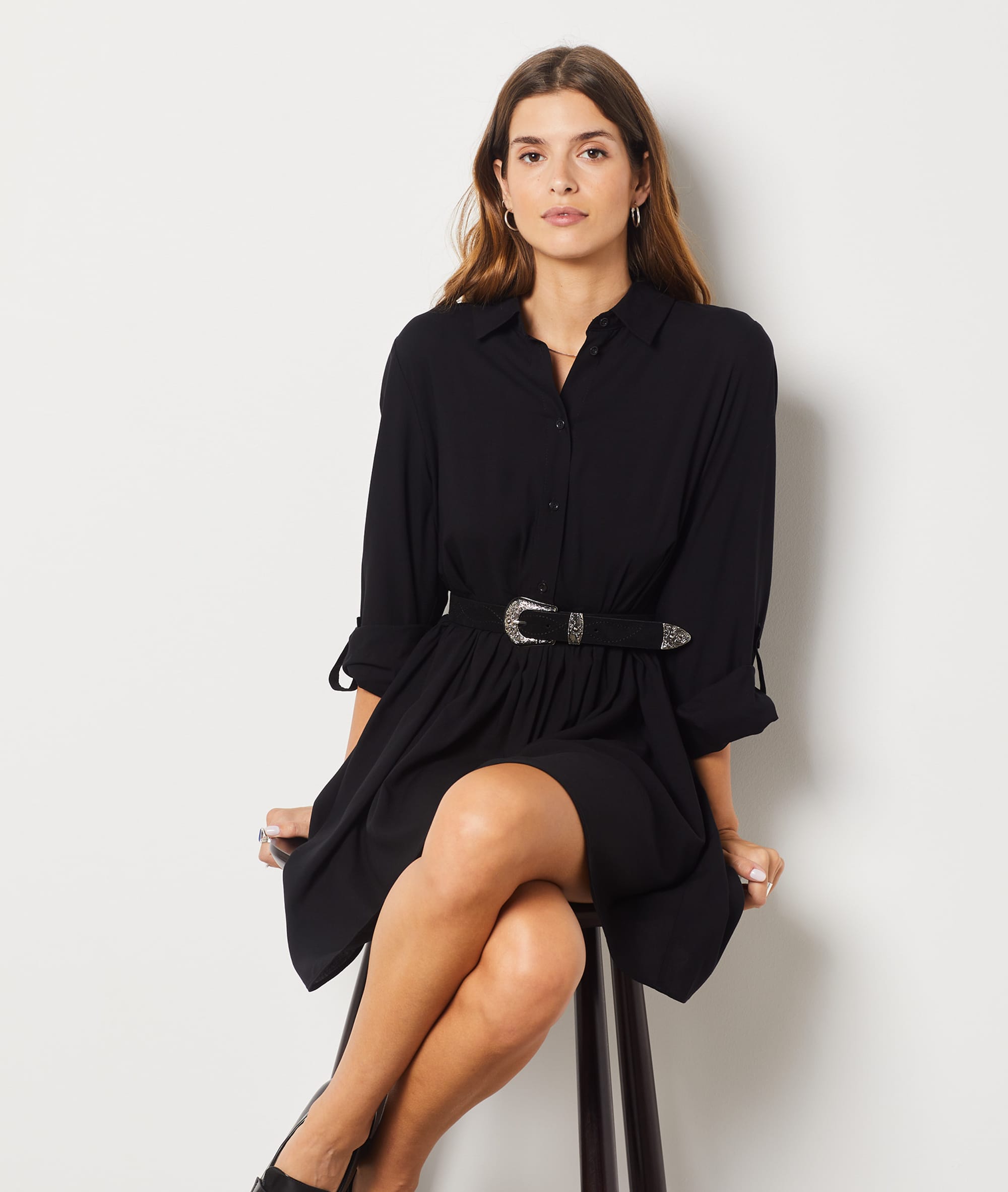 Robe courte fluide