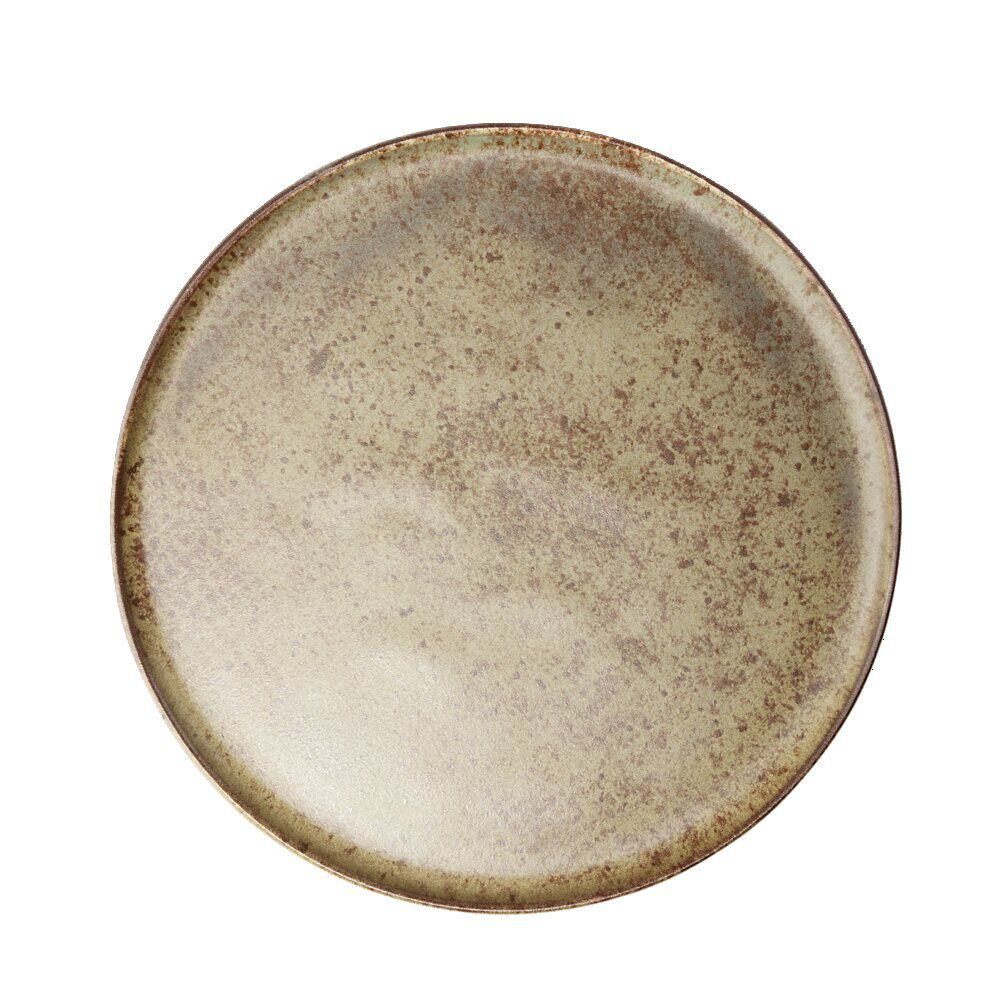 Assiette plate Istanbul en faïence brun Ø21cm
