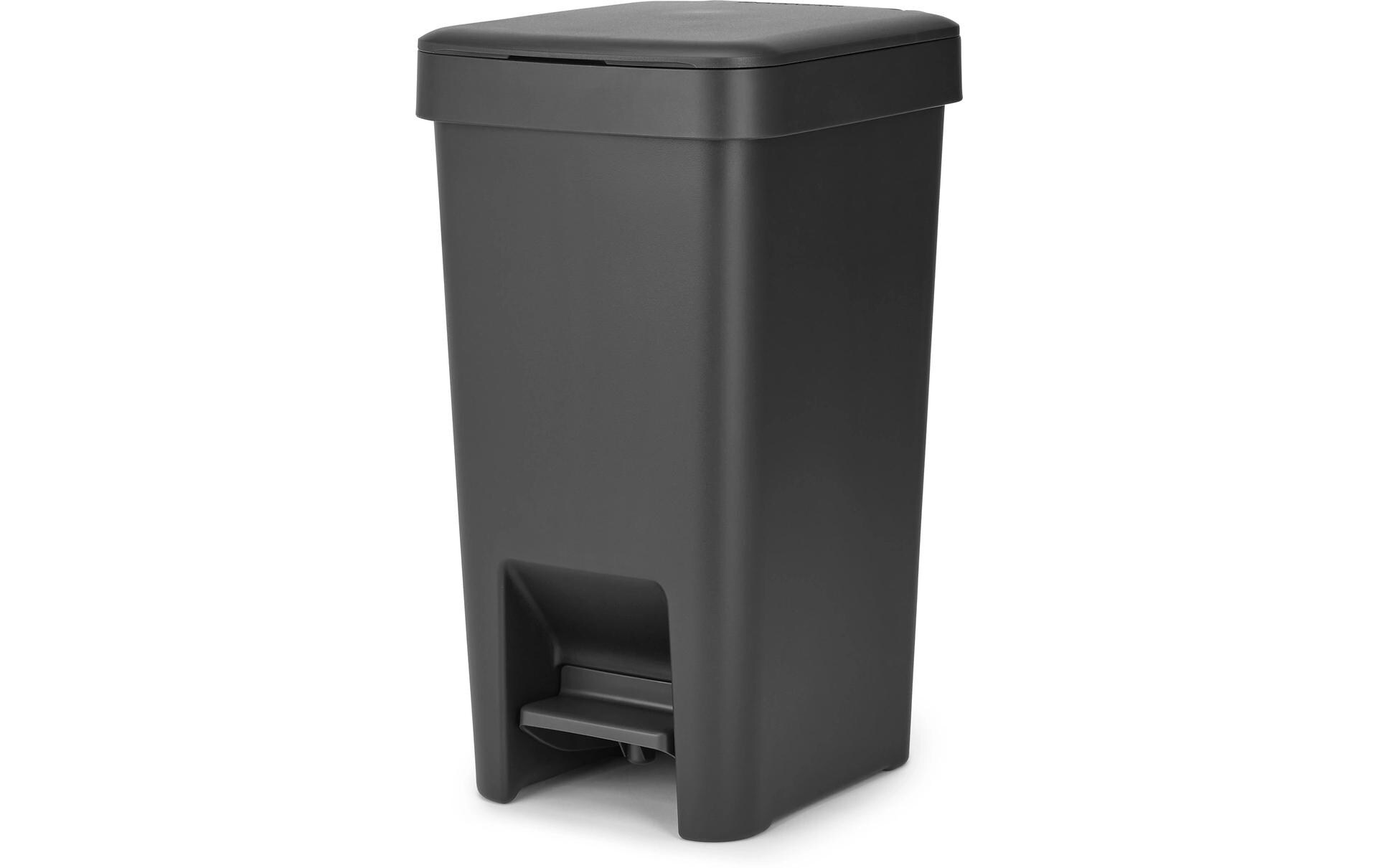 Recyclingbehälter StepUp 10 l, DunkelgrauTreteimer für Recycling Materialien