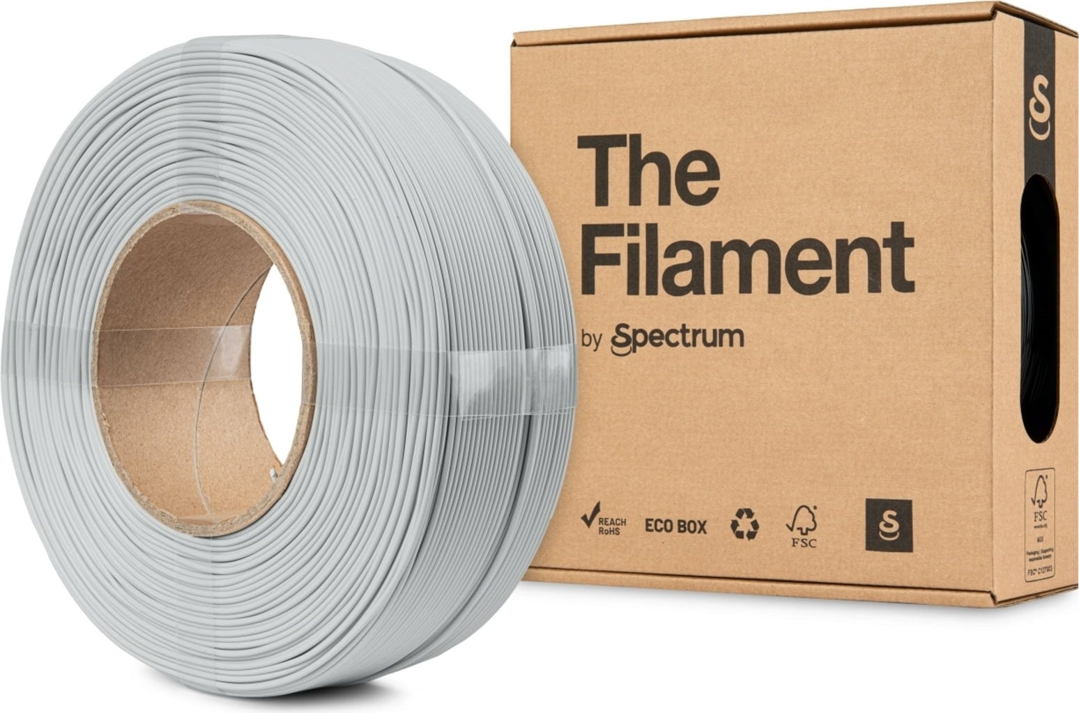The Filament  Refill PLA Matte Trooper Grey, 1,75 mm / 1000 g    Mattes PLA ohne Spule für funktionale & dekorative Anwendungen in Trooper Grey